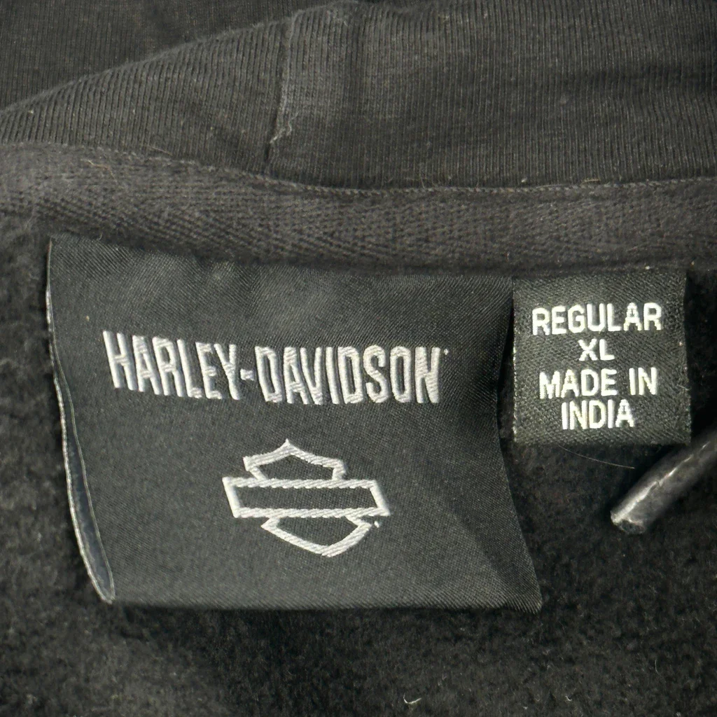 Harley Davidson Hoodie - XL Black Cotton - Image 3