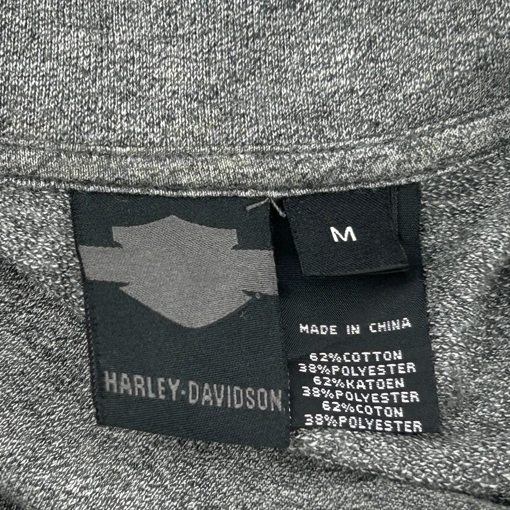 Harley Davidson Hoodie - Medium Gray Cotton Blend - Image 3