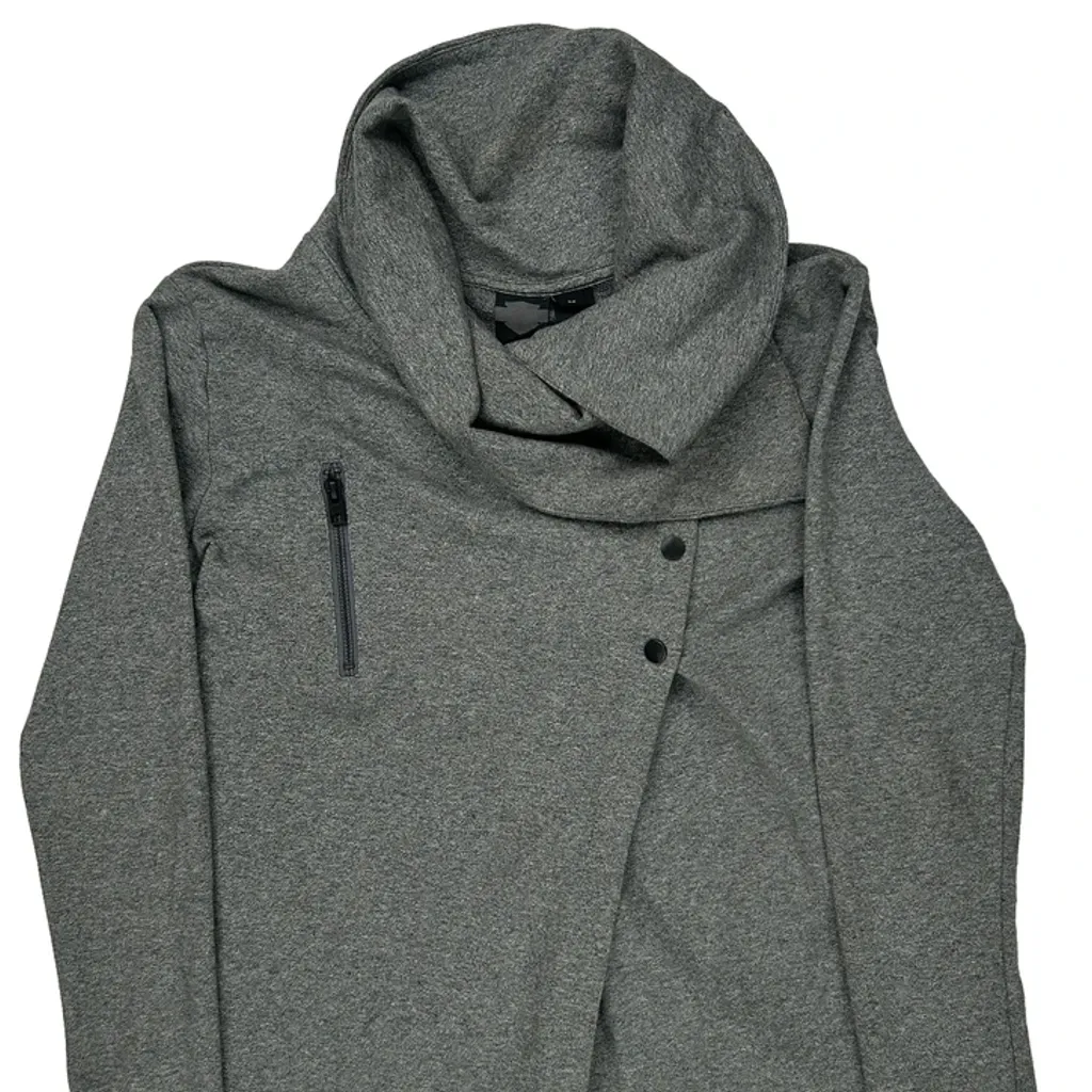 Harley Davidson Hoodie - Medium Gray Cotton Blend - Image 5