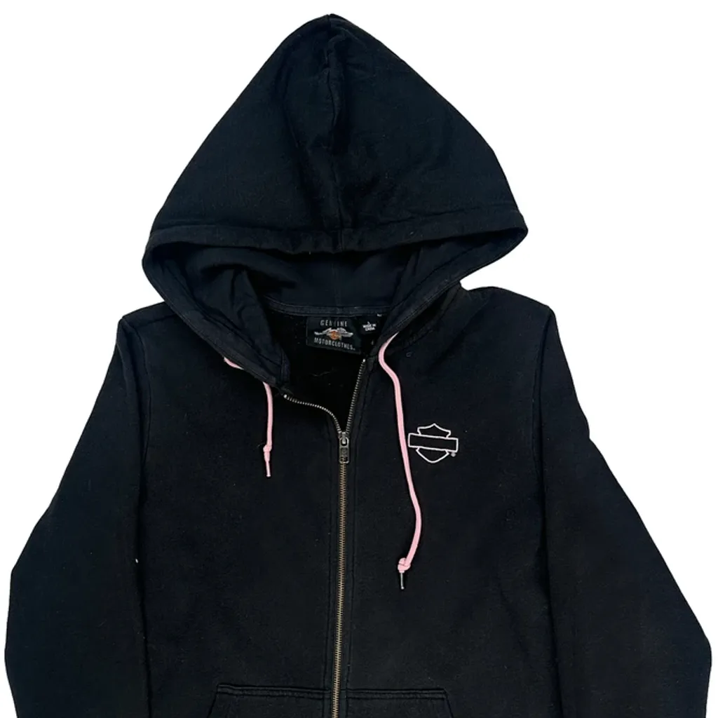 Harley Davidson Hoodie - Large Black Cotton - Image 5