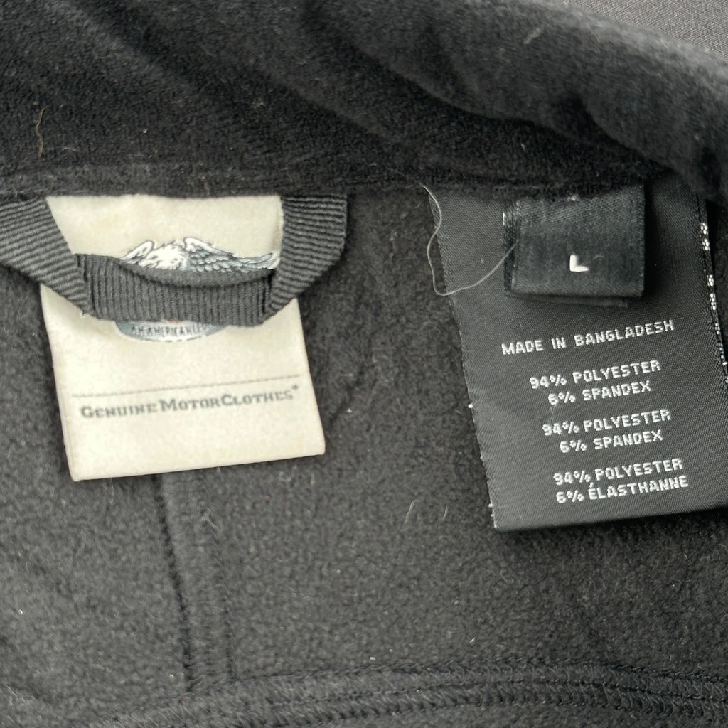 Harley Davidson Graphic Jacket - Large Black Polyester - Image 3