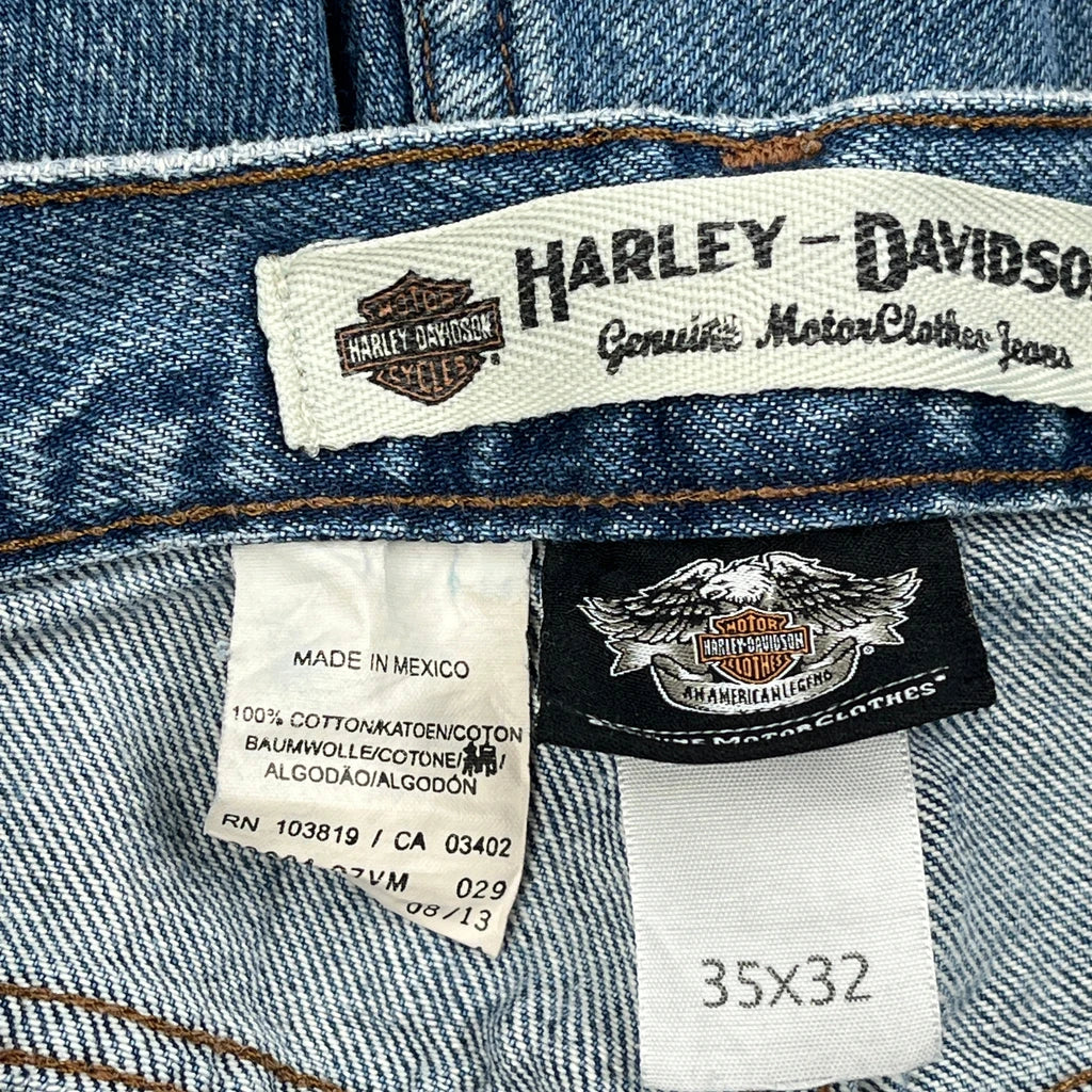 Harley Davidson Jeans - 33W 32L Blue Cotton - Image 6