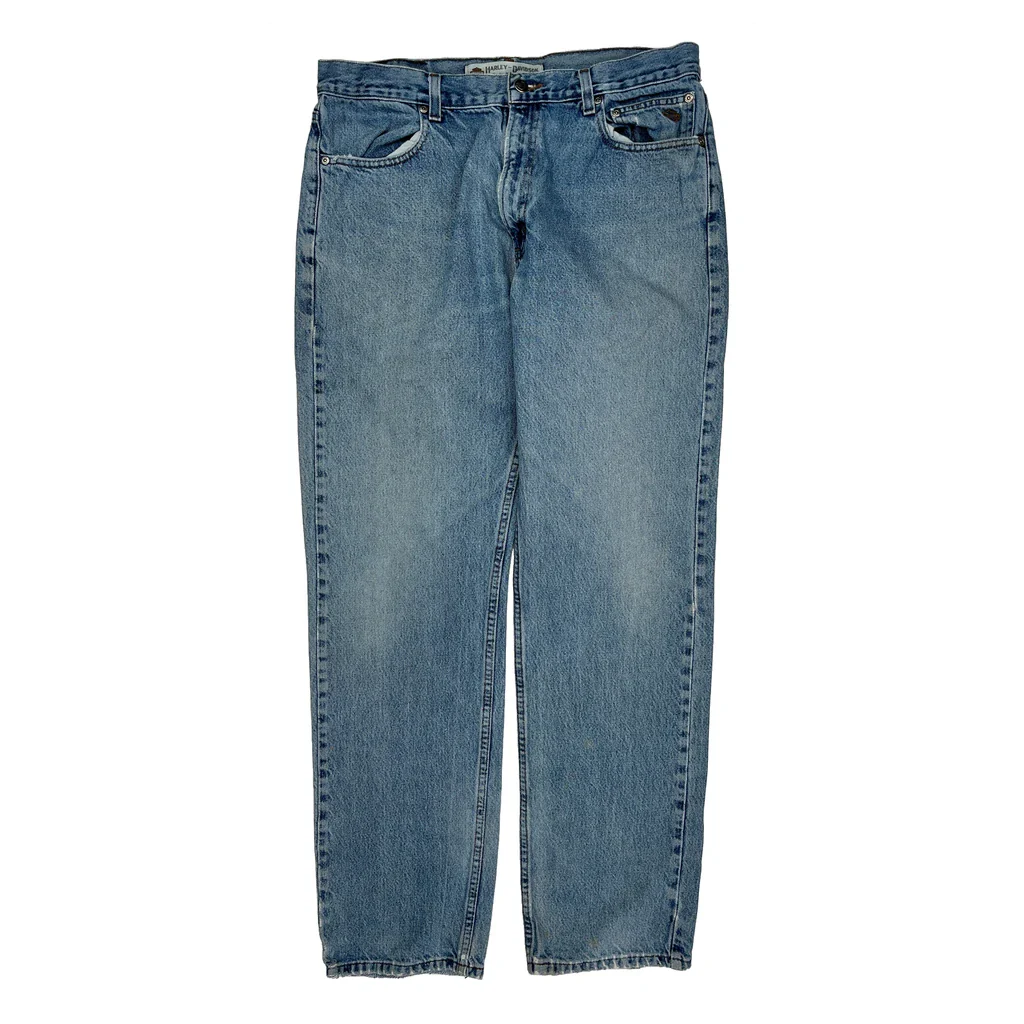 Harley Davidson Jeans - 34W 32L Blue Denim - Image 2