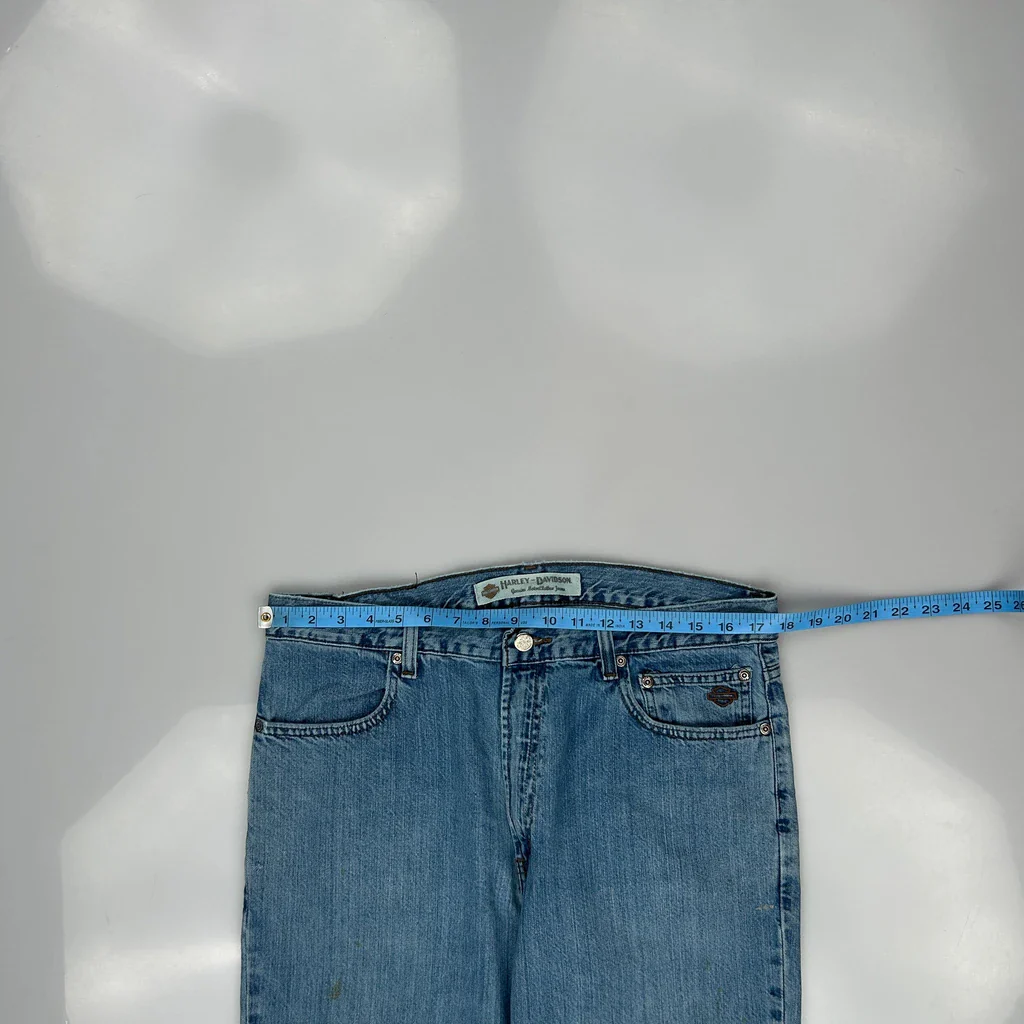 Harley Davidson Jeans - 35W 30L Blue Denim - Image 3