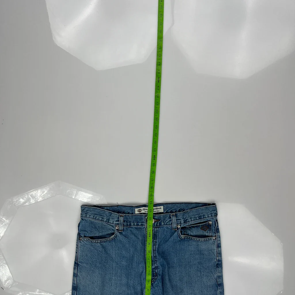 Harley Davidson Jeans - 35W 31L Blue Denim - Image 4