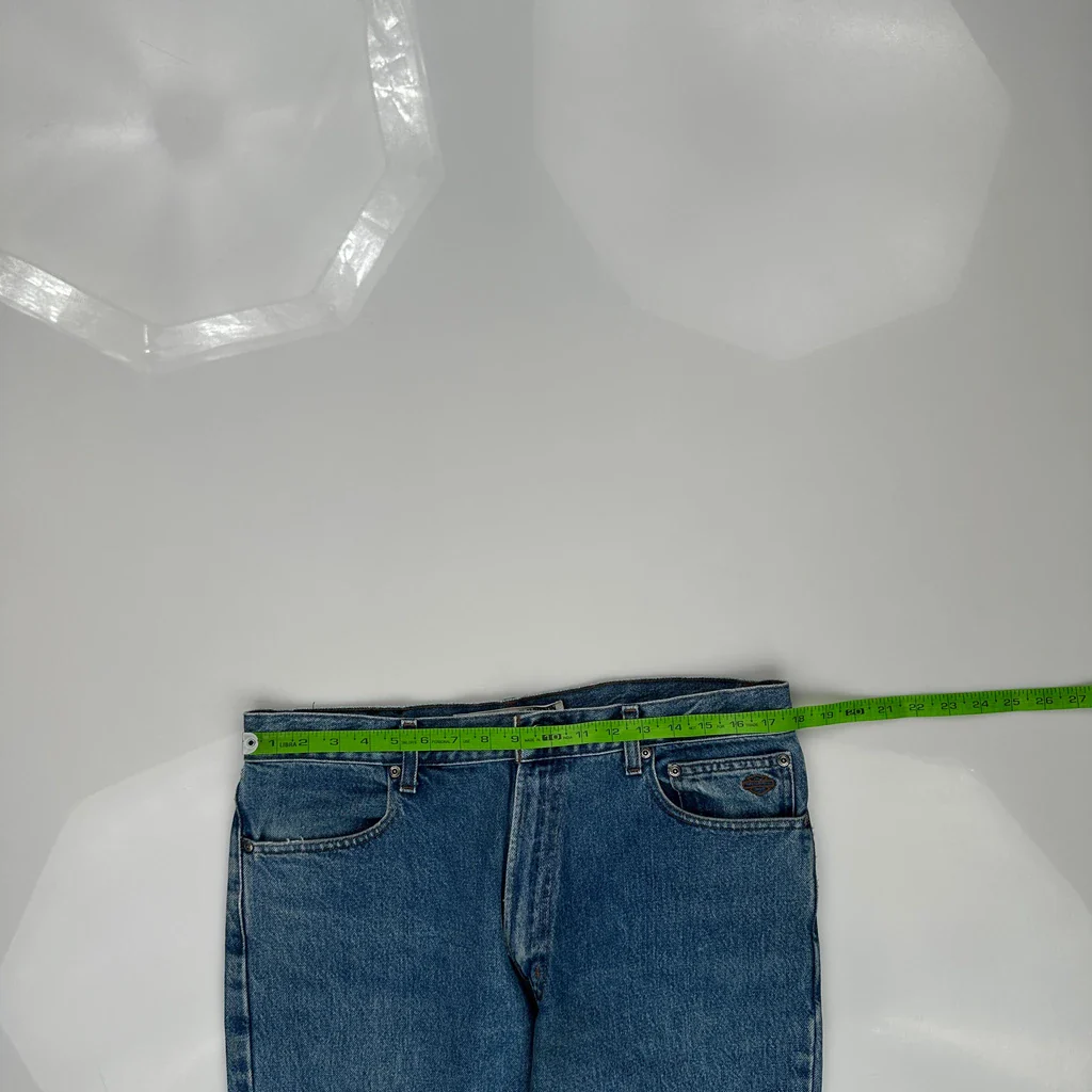 Harley Davidson Jeans - 36W 30L Blue Denim - Image 3