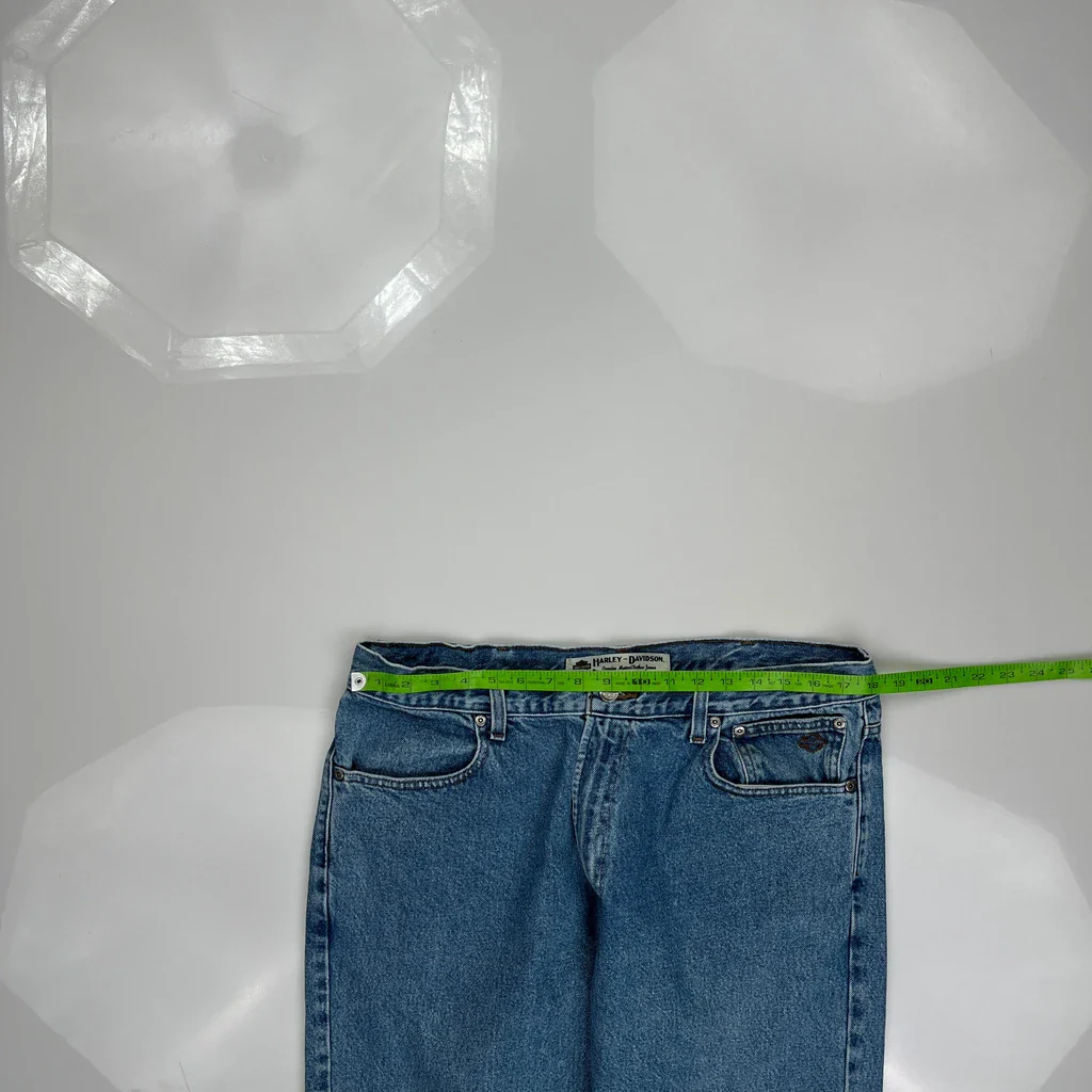 Harley Davidson Jeans - 36W 34L Blue Denim - Image 3