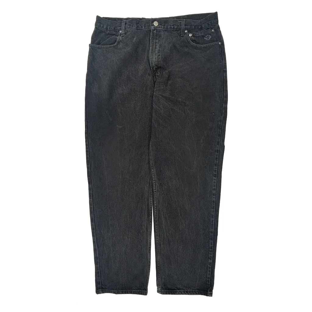 Harley Davidson Jeans - 36W 32L Gray Cotton - Image 2