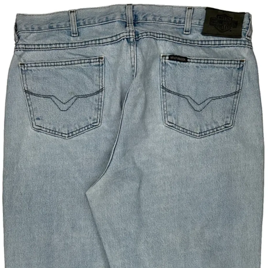 Harley Davidson Jeans - 38W 32L Light Wash Denim - Image 6