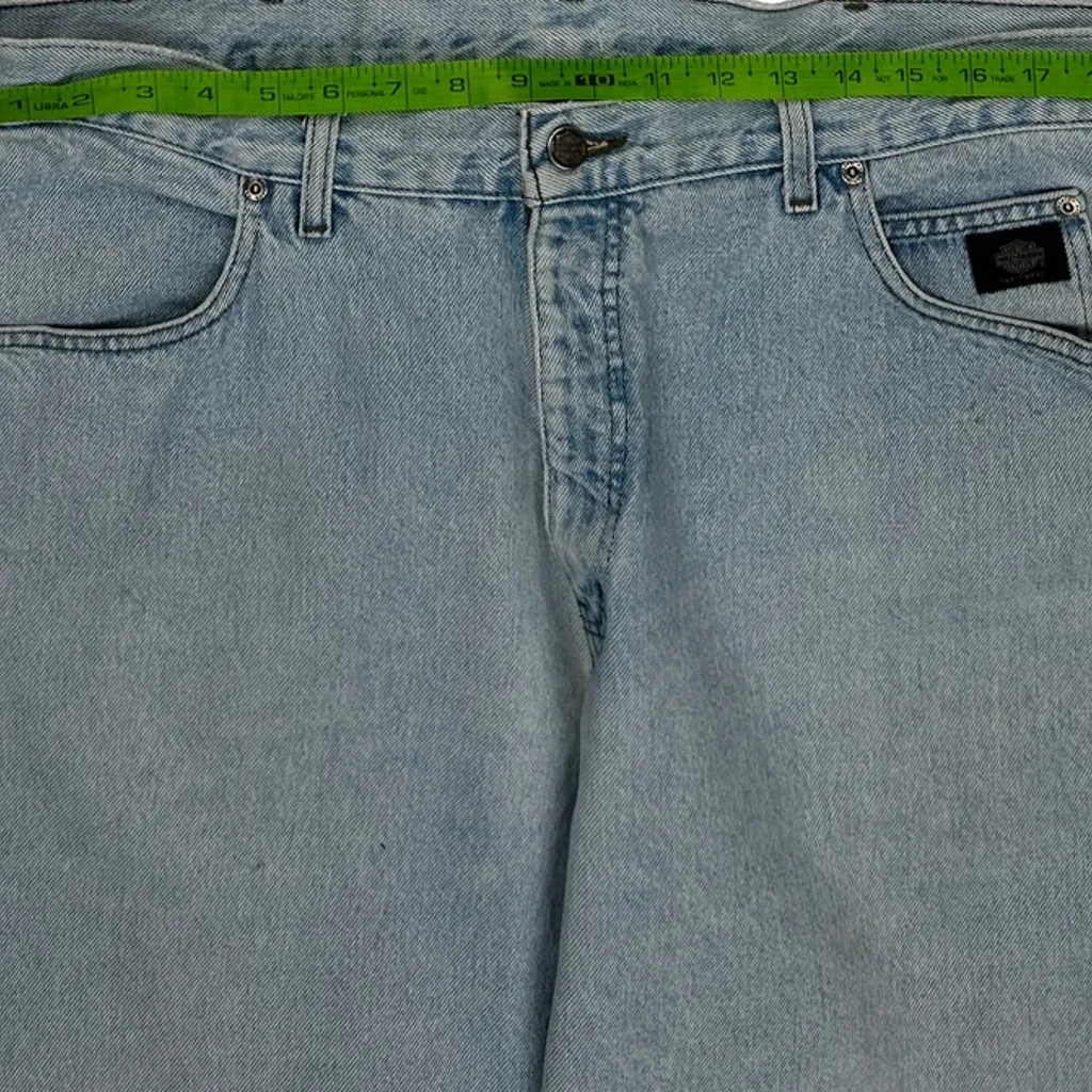 Harley Davidson Jeans - 38W 32L Light Wash Denim - Image 8