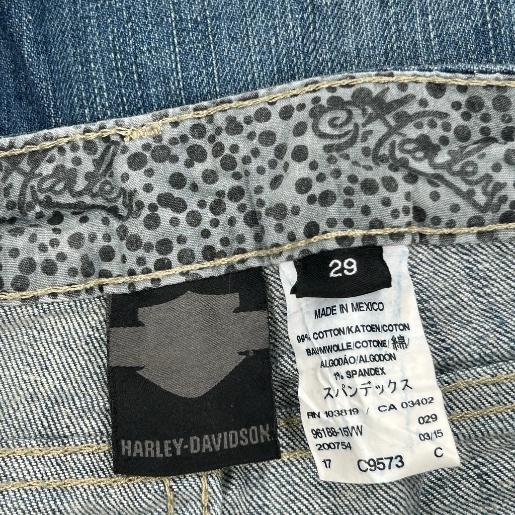 Harley Davidson Jeans - 29W UK 12 Blue Cotton - Image 5