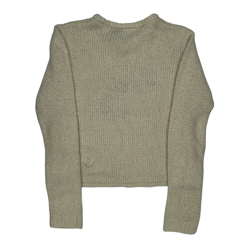 Harley Davidson Graphic Jumper - XL Beige Acrylic Blend - Image 2
