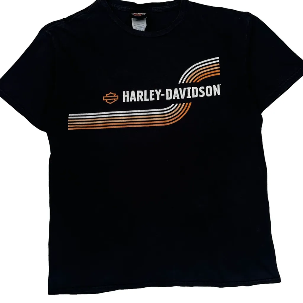 Harley-Davidson Logo Harley Davidson Graphic T-Shirt - Medium Black Cotton - Image 5