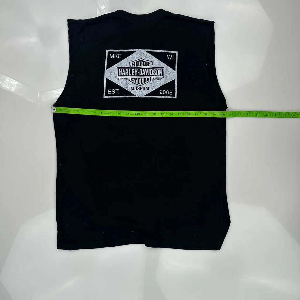 Harley-Davidson Museum Harley Davidson Graphic T-Shirt - Small Black Cotton - Image 3