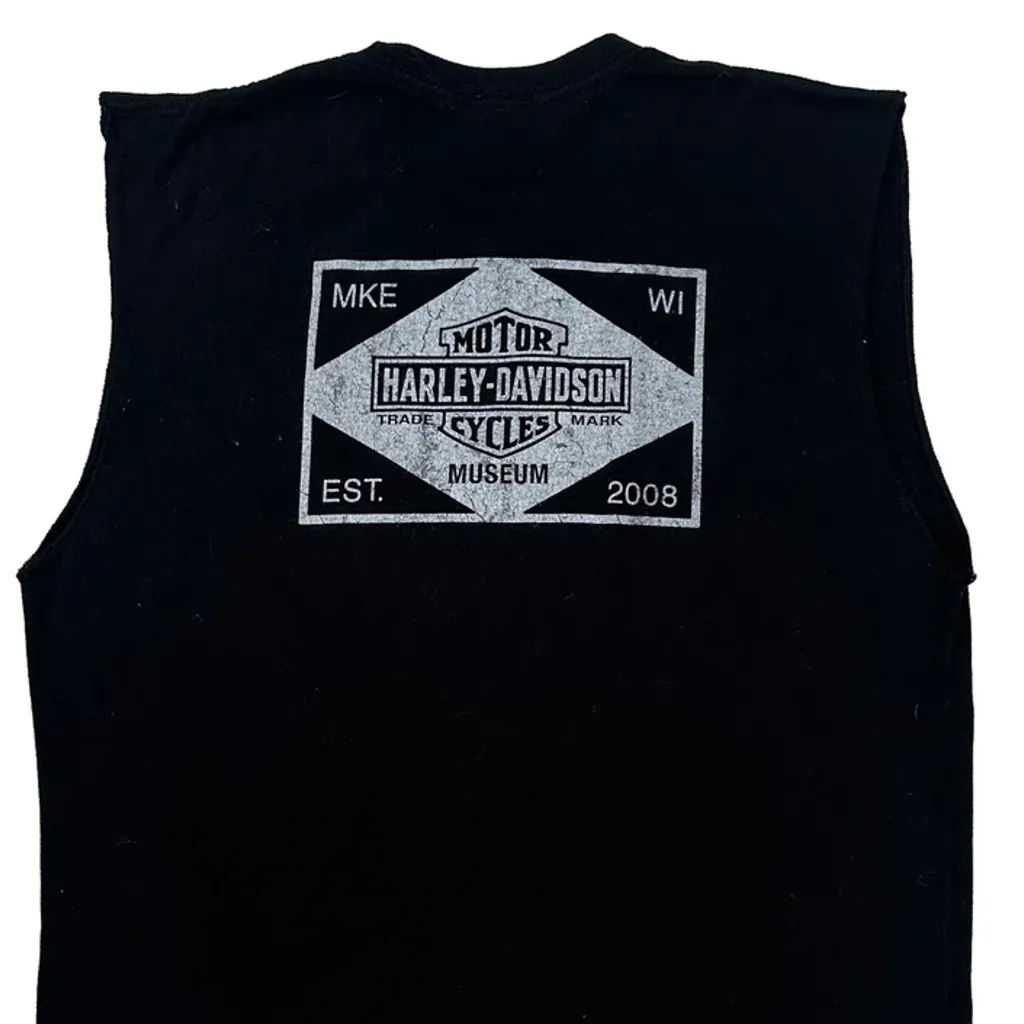 Harley-Davidson Museum Harley Davidson Graphic T-Shirt - Small Black Cotton - Image 7