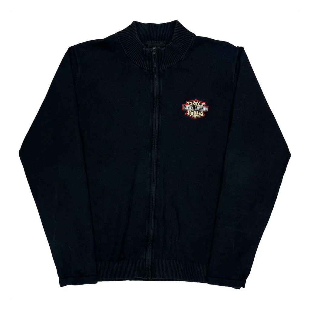 Harley Davidson Museum Harley Davidson Zip Up - 2XL Black Cotton