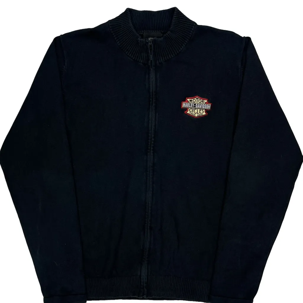 Harley Davidson Museum Harley Davidson Zip Up - 2XL Black Cotton - Image 5