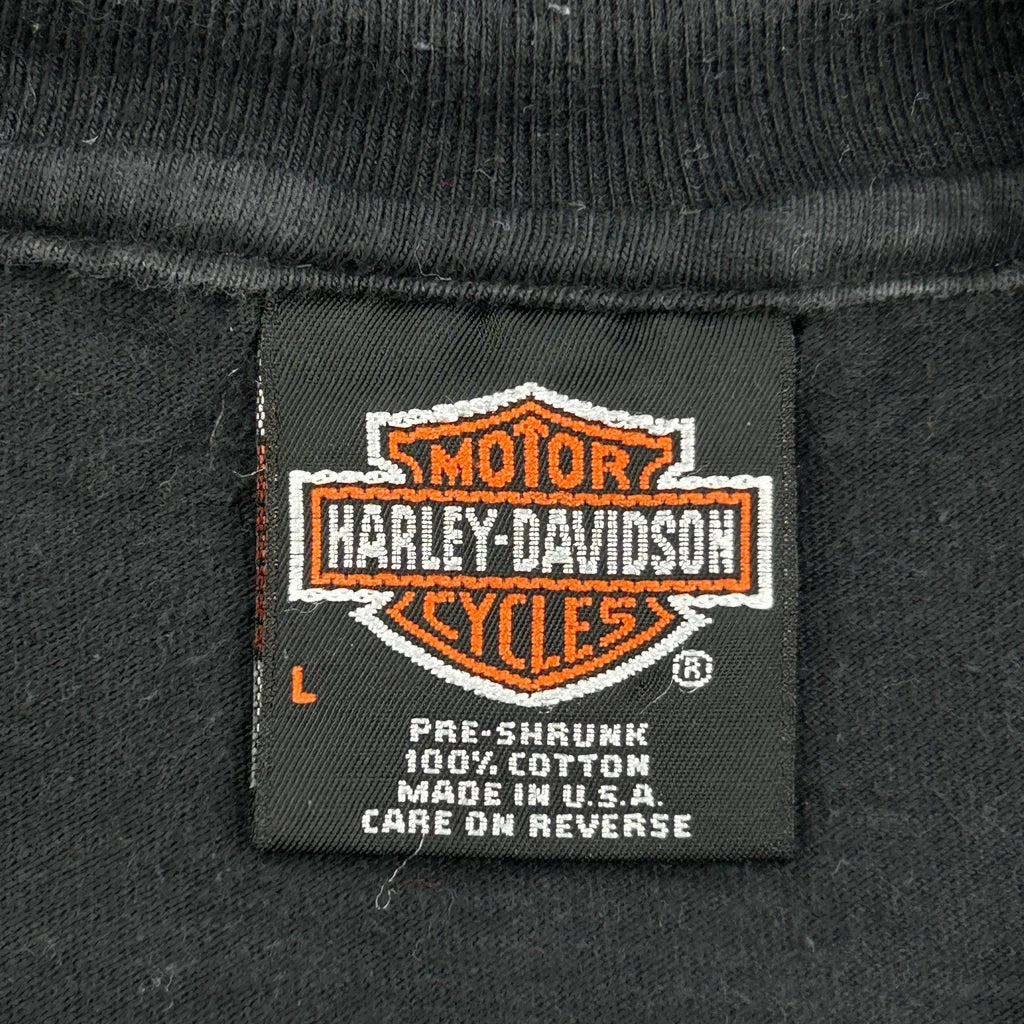 Harley-Davidson Of Tampa Harley Davidson Graphic T-Shirt - Large Black Cotton - Image 3