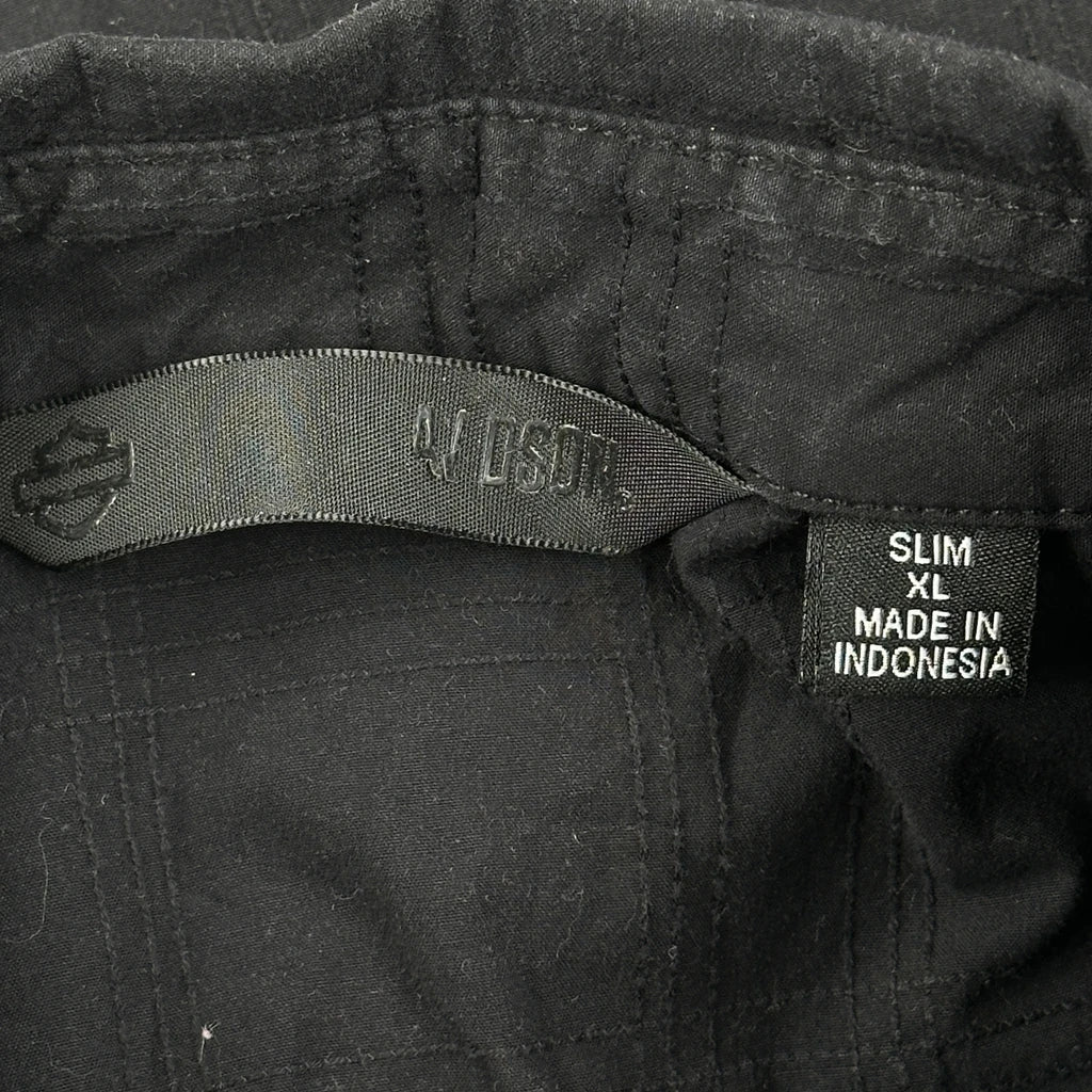 Harley Davidson Slim Shirt - XL Black Cotton - Image 3