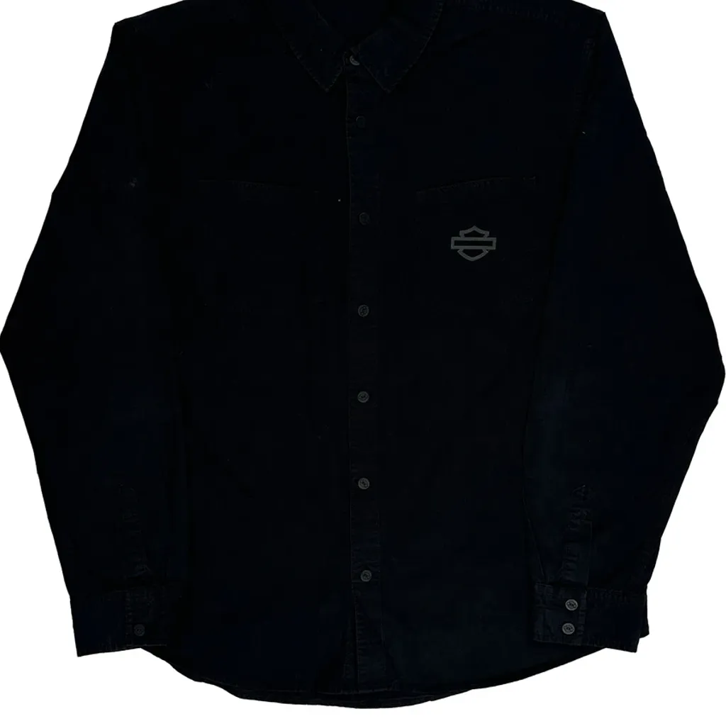 Harley Davidson Slim Shirt - XL Black Cotton - Image 4