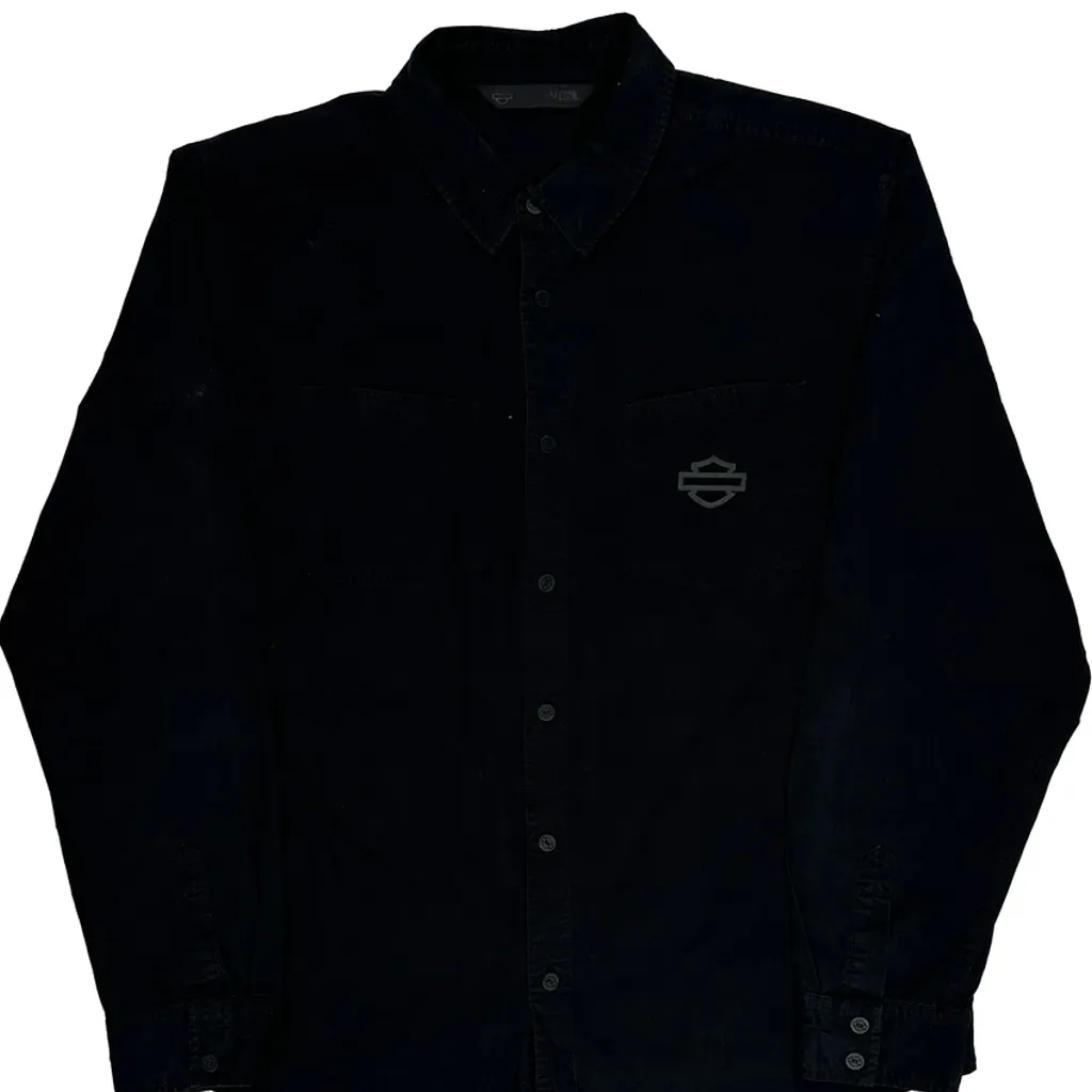 Harley Davidson Slim Shirt - XL Black Cotton - Image 5