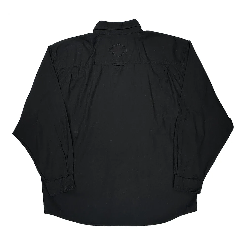 Harley Davidson Shirt - 2XL Black Cotton - Image 2