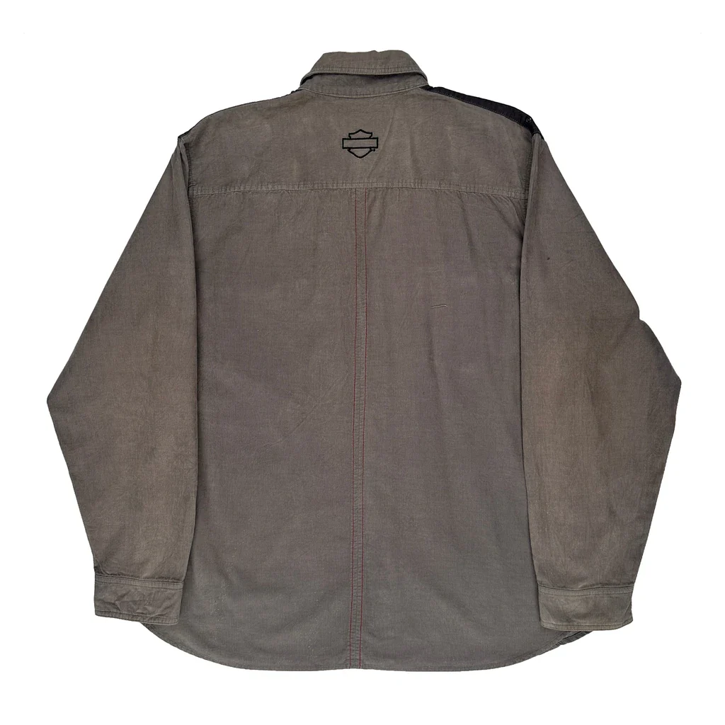 Harley Davidson Shirt - XL Grey Cotton - Image 2