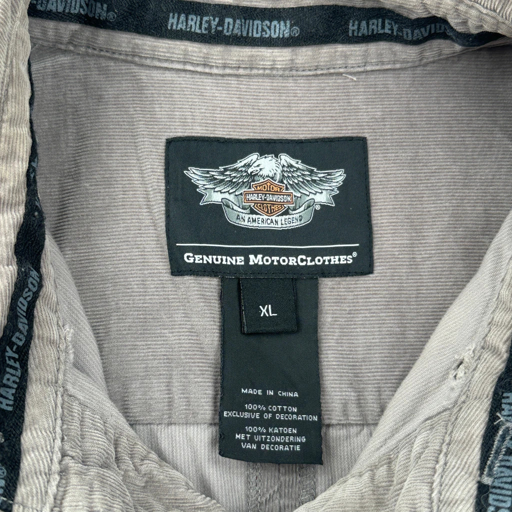 Harley Davidson Shirt - XL Grey Cotton - Image 3