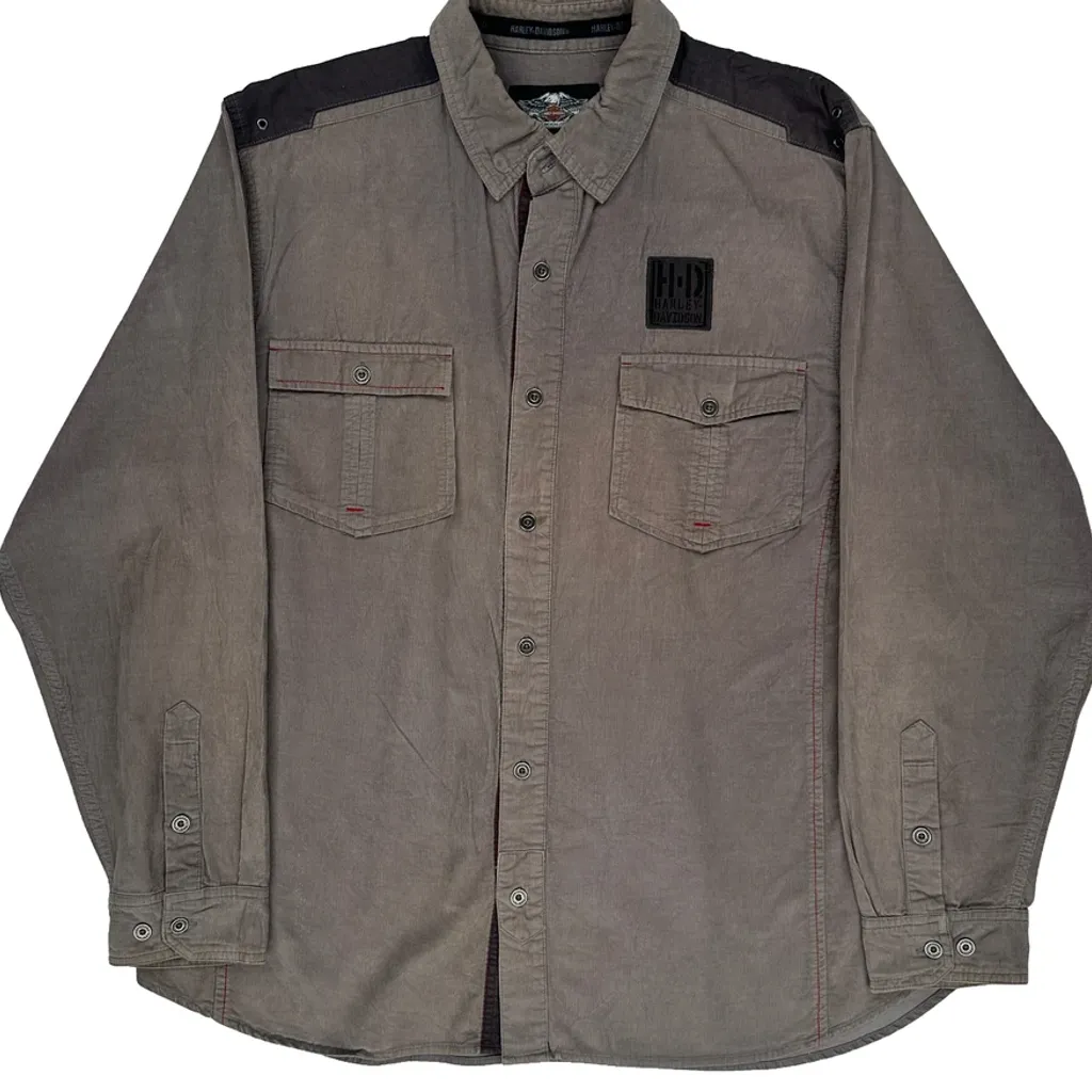 Harley Davidson Shirt - XL Grey Cotton - Image 4