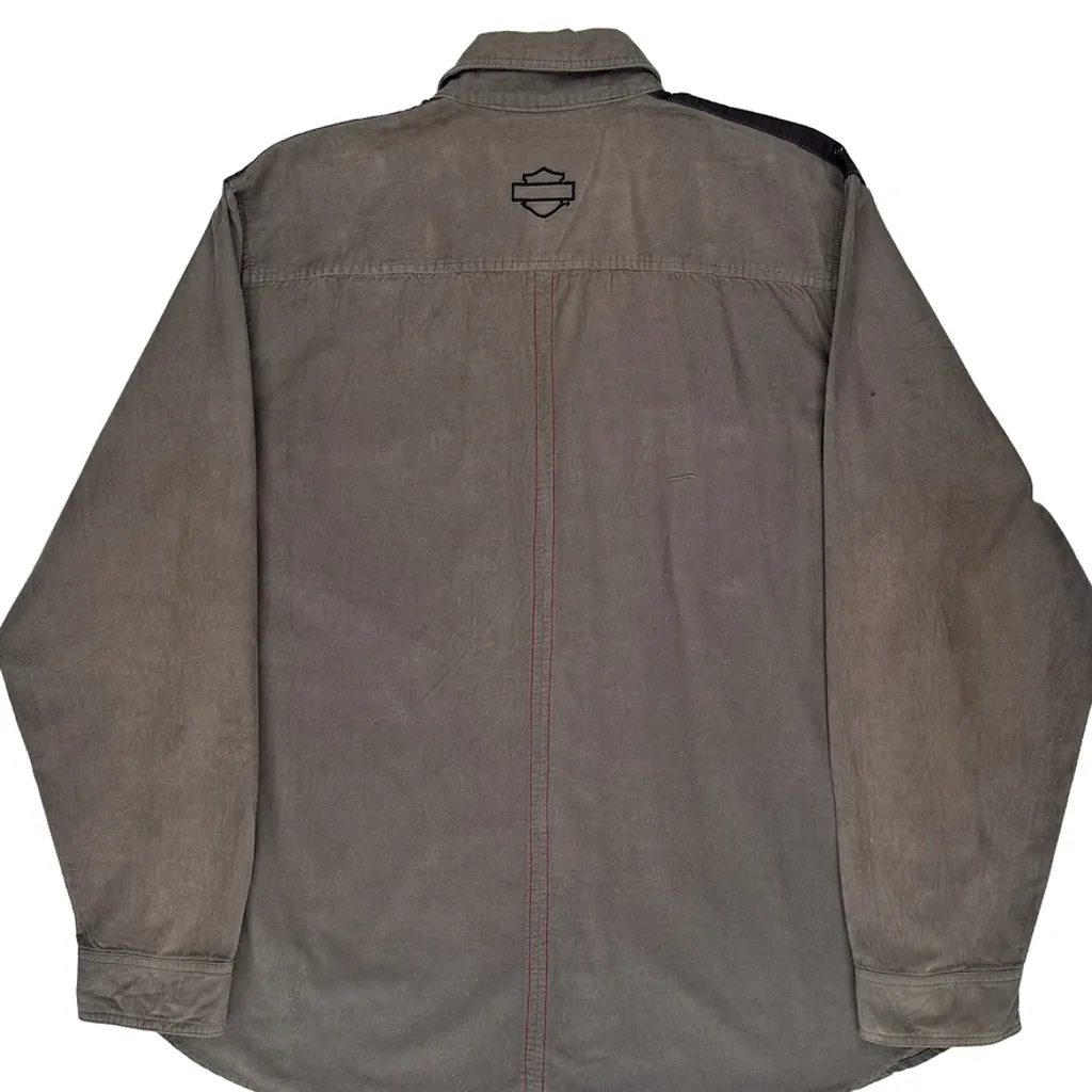 Harley Davidson Shirt - XL Grey Cotton - Image 6