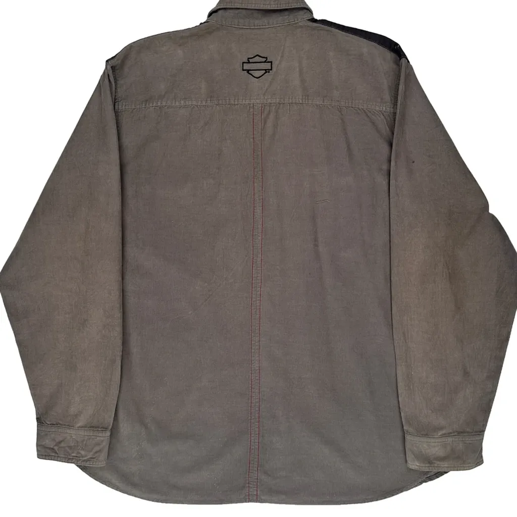 Harley Davidson Shirt - XL Grey Cotton - Image 7