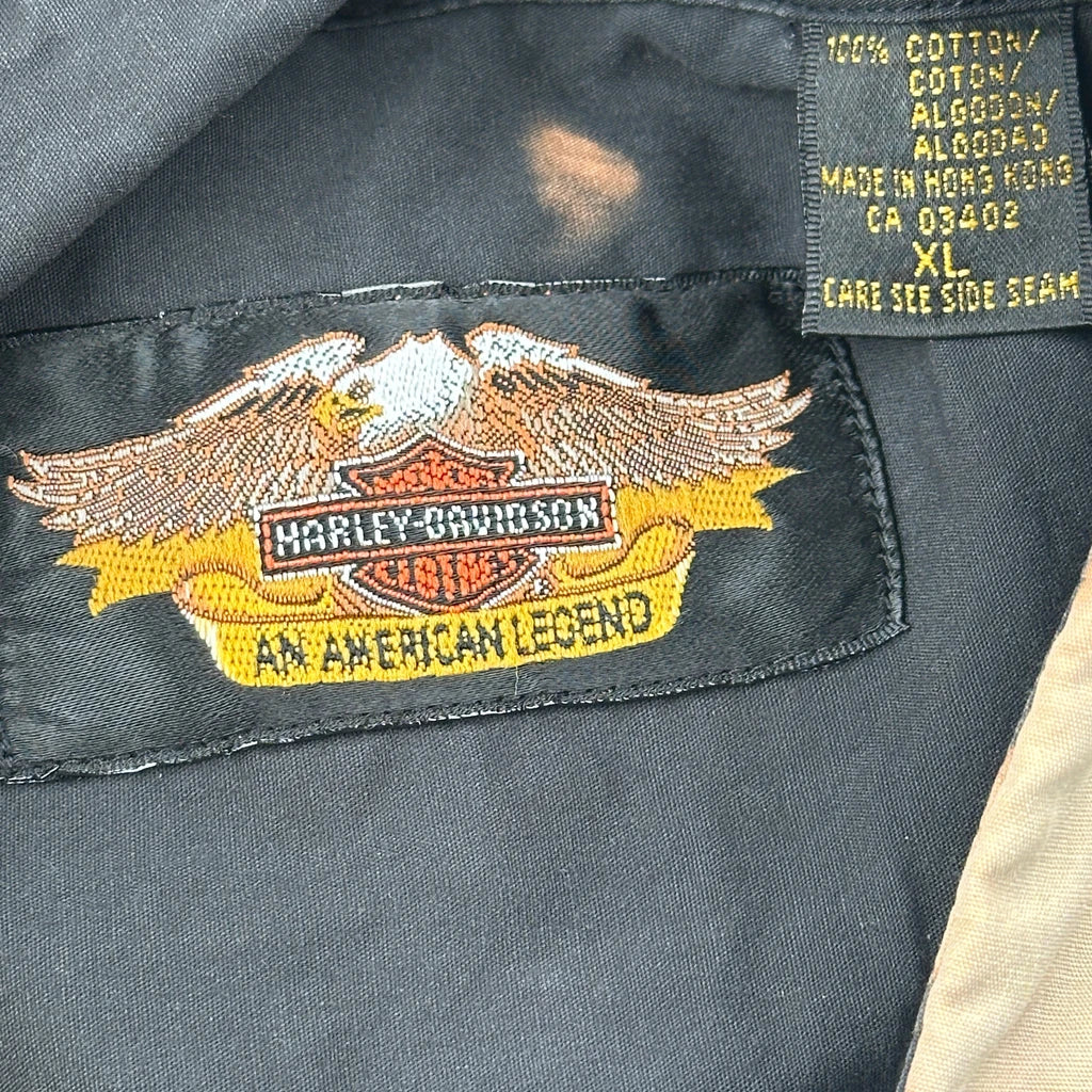 Harley Davidson Short Sleeve Shirt - XL Black Cotton - Image 3