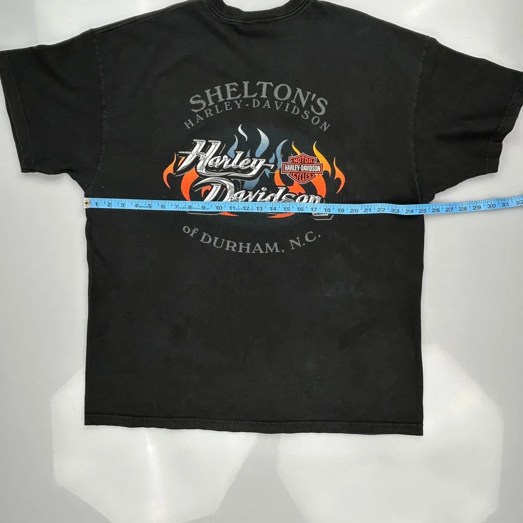 Harley Davidson Graphic T-Shirt - XL Black Cotton - Image 3