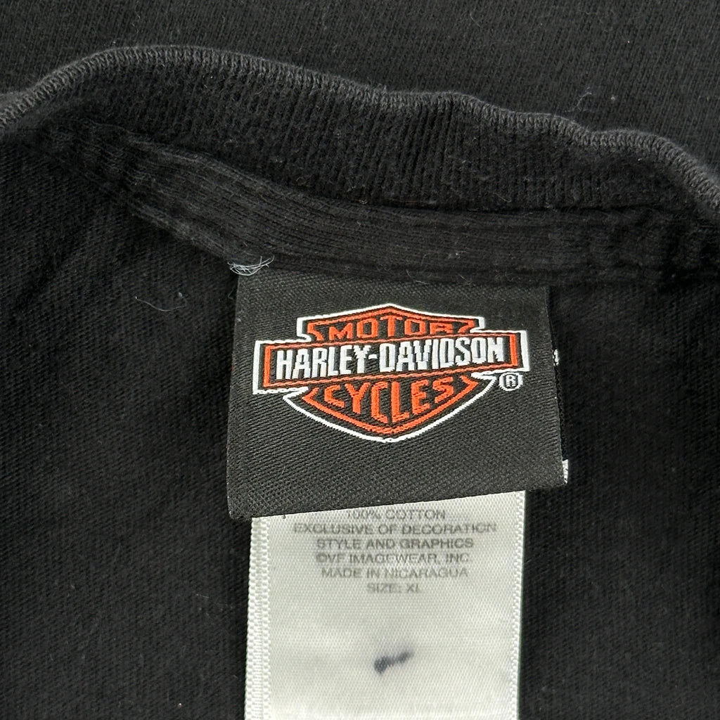 Harley Davidson Graphic T-Shirt - XL Black Cotton - Image 3