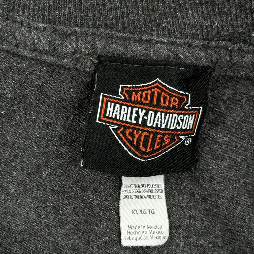 Harley Davidson Graphic T-Shirt - XL Grey Cotton Blend - Image 3