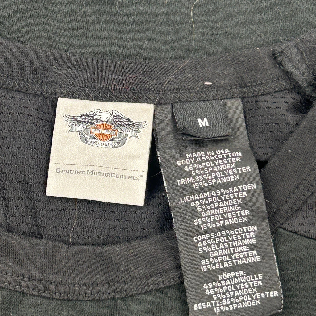 Harley Davidson T-Shirt - Medium Black Cotton Blend - Image 3