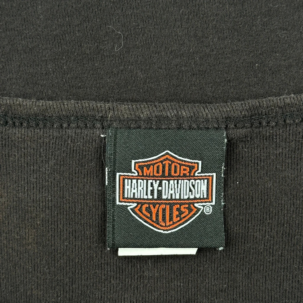 Harley Davidson Graphic T-Shirt - Medium Black Cotton - Image 3