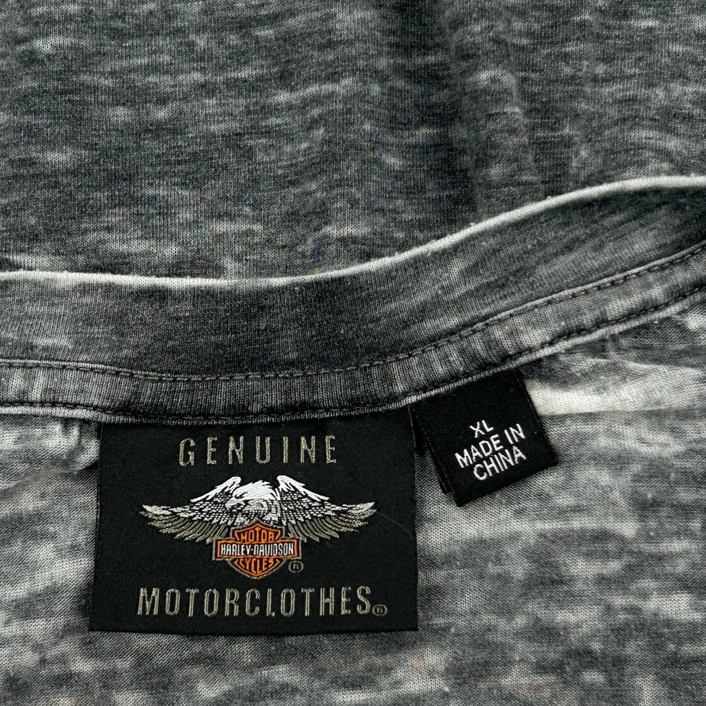 Harley Davidson Graphic T-Shirt - XL Grey Cotton - Image 3