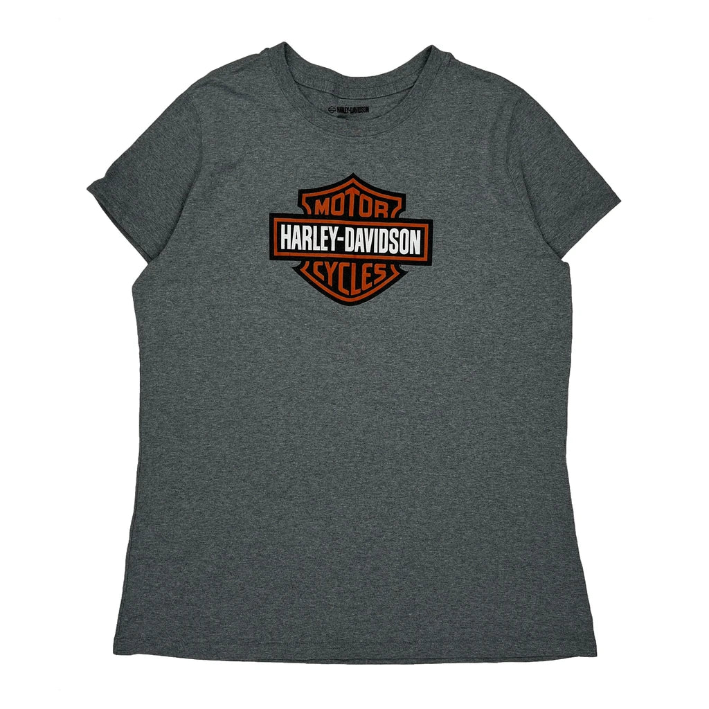 Harley Davidson Graphic T-Shirt - XL Grey Cotton