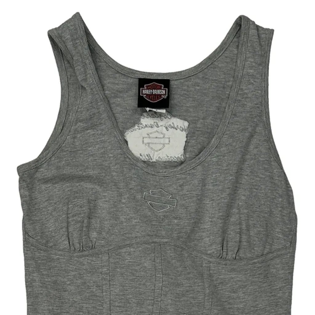 Harley Davidson Tank Top - Medium Gray Cotton - Image 4