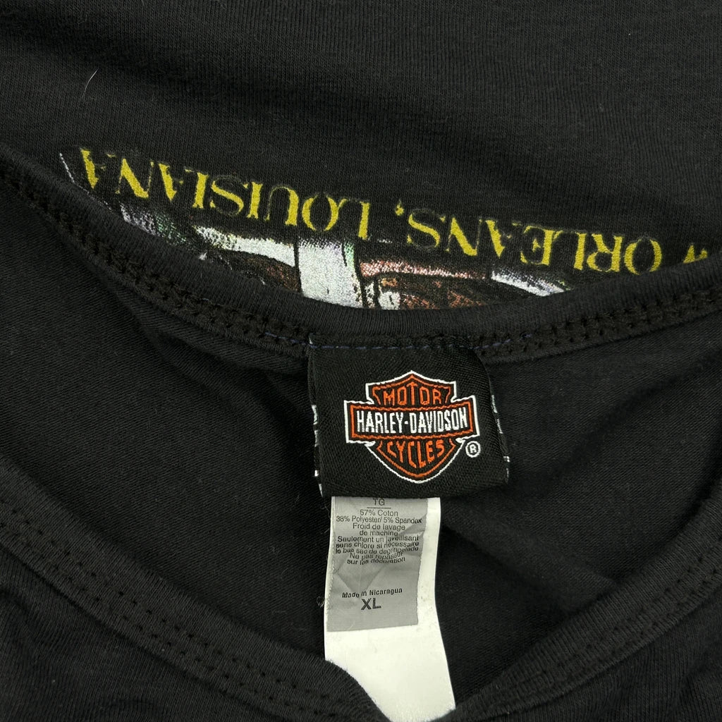 Harley Davidson Graphic Vest - XL Black Cotton - Image 3