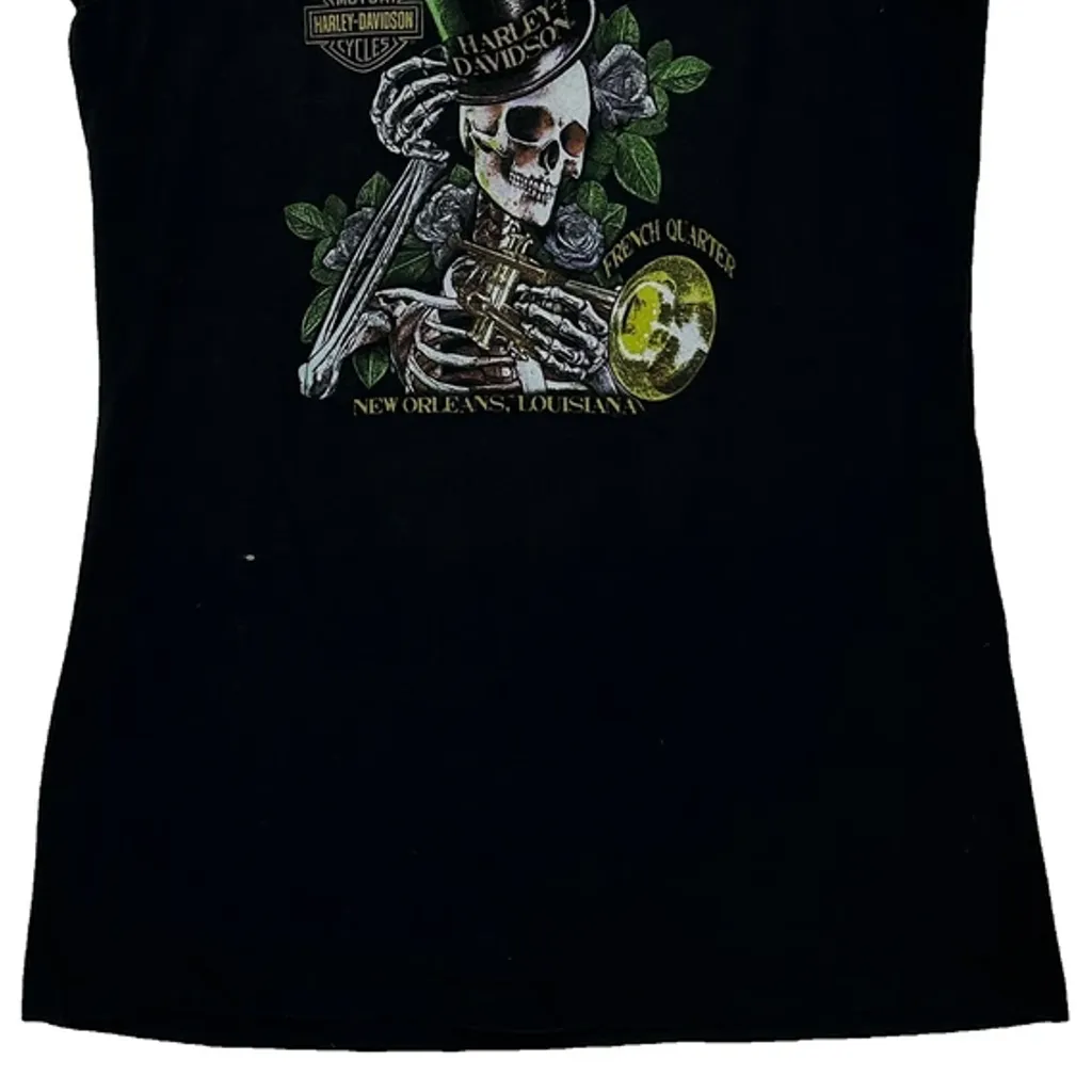Harley Davidson Graphic Vest - XL Black Cotton - Image 6