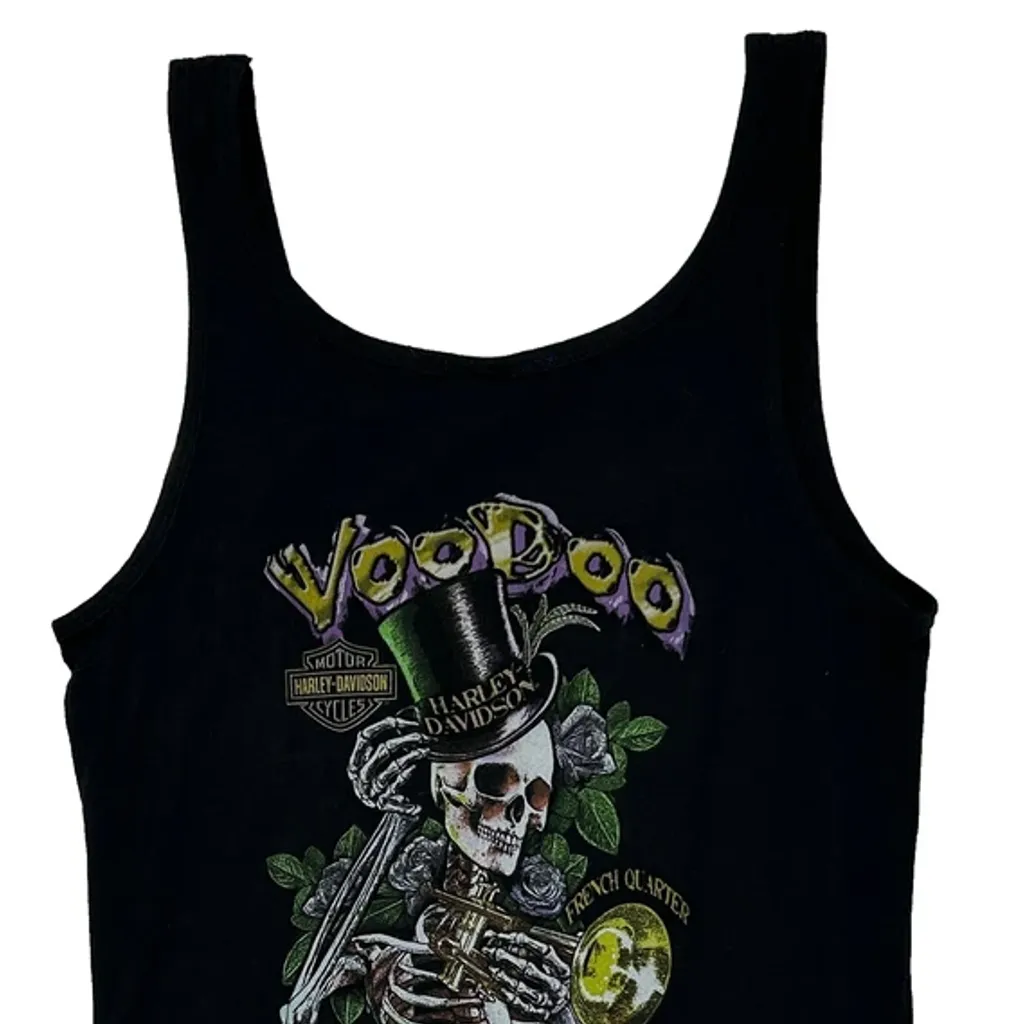 Harley Davidson Graphic Vest - XL Black Cotton - Image 7