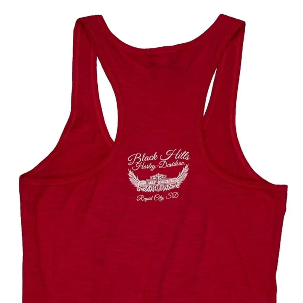 Harley Davidson Graphic Vest - XL Red Cotton - Image 7