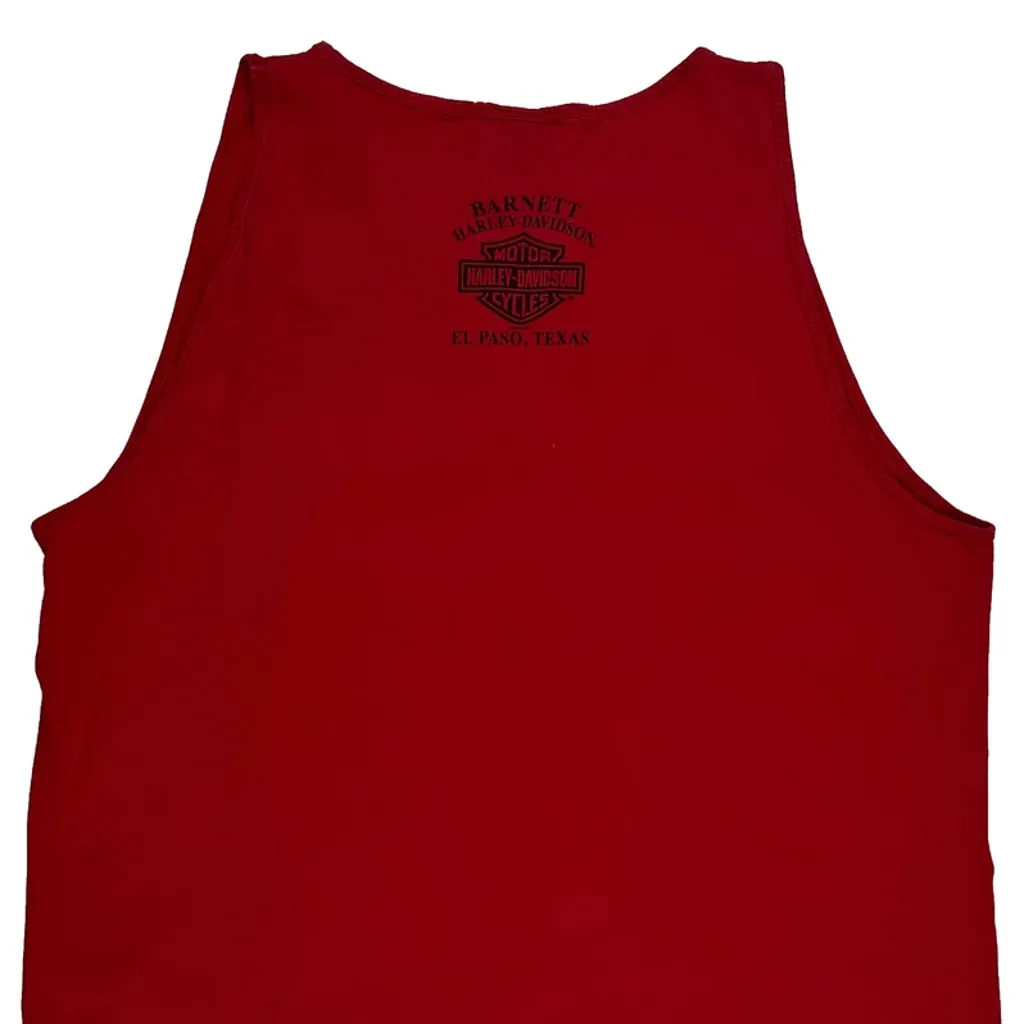 Harley Davidson Graphic Vest - 2XL Red Cotton - Image 6