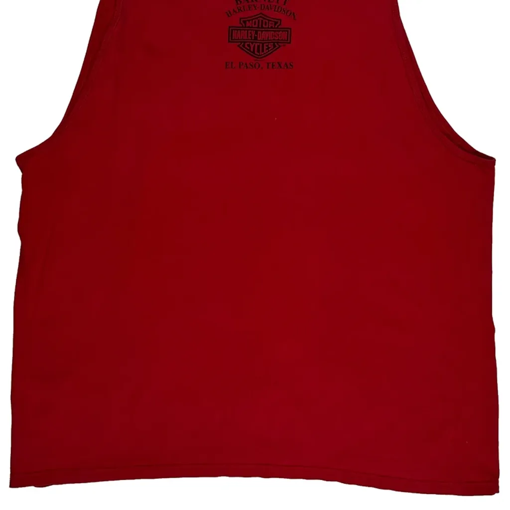 Harley Davidson Graphic Vest - 2XL Red Cotton - Image 7