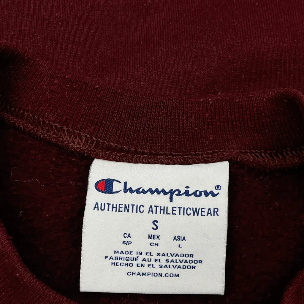 Harvard Champion College Sweatshirt - Small Burgundy Cotton - Image 3