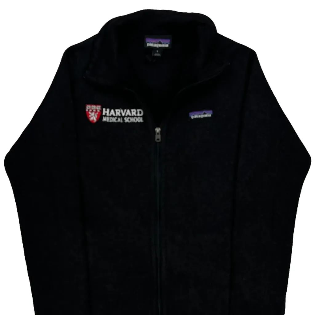 Harvard Medical School Patagonia Fleece Jacket - Small Black Polyester - Image 4