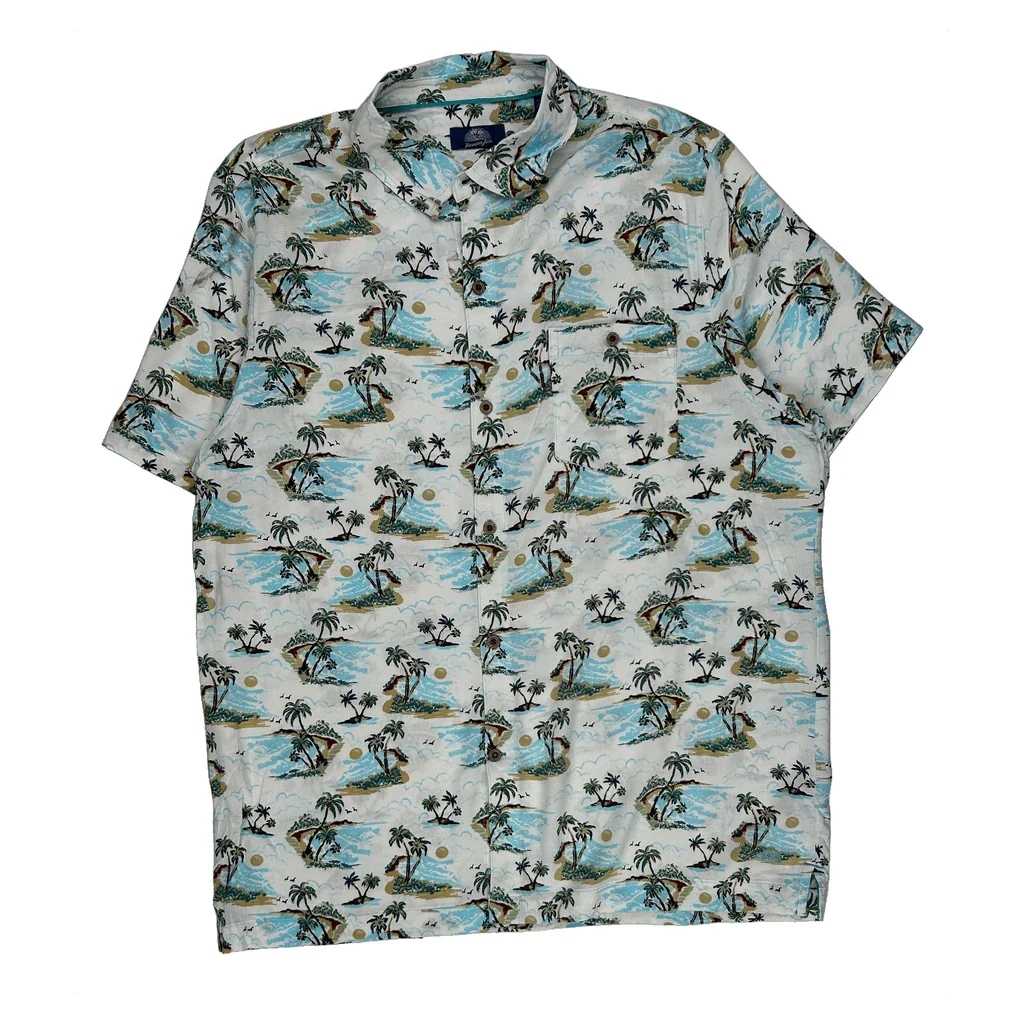 Havana Jim Floral Hawaiian Shirt - Large Multicoloured Viscose