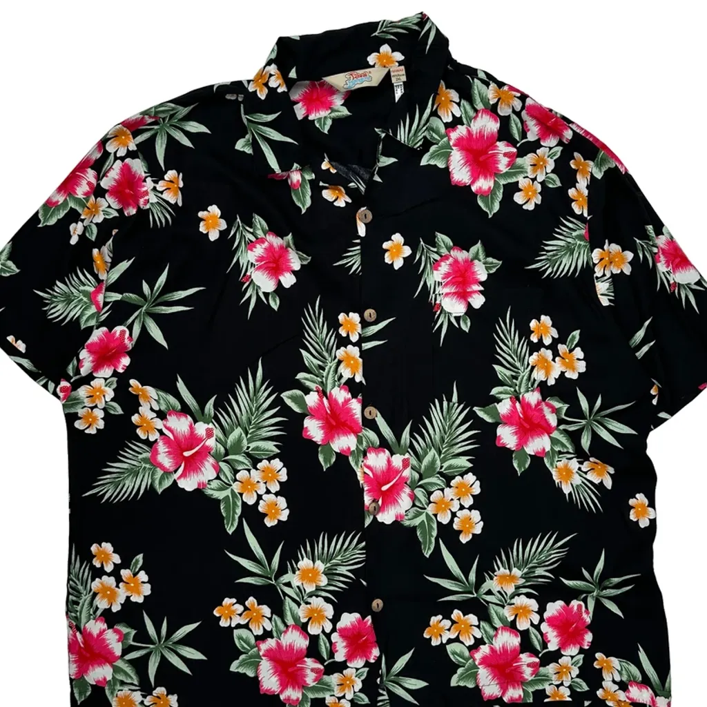 Hawaii Hangover Floral Hawaiian Shirt - 2XL Black Viscose - Image 5